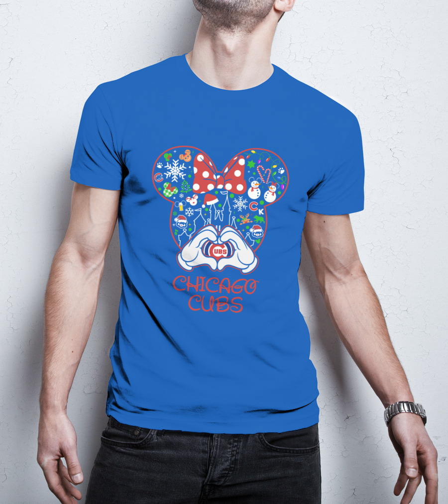 Chicago Cubs Minnie Mouse Holiday T-Shirt