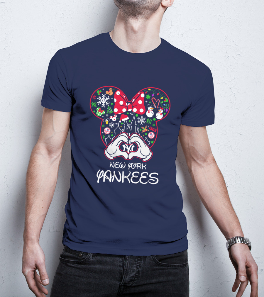 New York Yankees Festive Mouse Ears Holiday Edition T-Shirt
