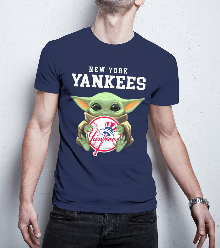 New York Yankees Baby Yoda Yankees T-Shirt