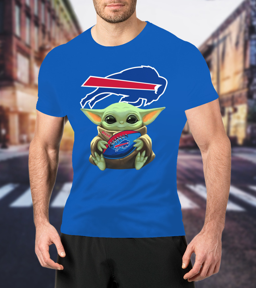 Baby Yoda Bills Buffalo Football Fan T-Shirt