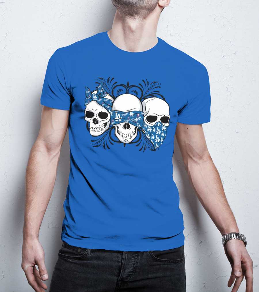 La Dodgers Skull Trio T-Shirt