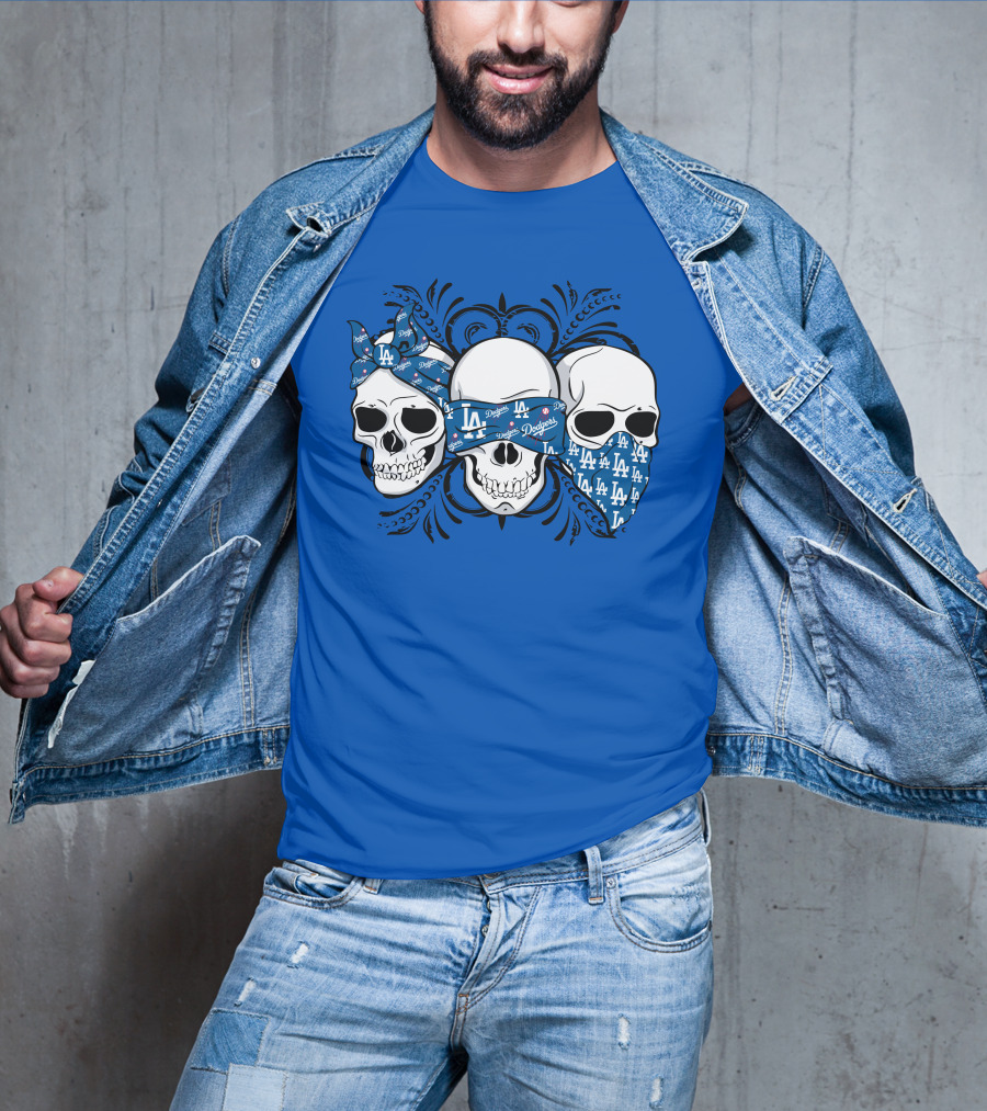 La Dodgers Skull Trio T-Shirt