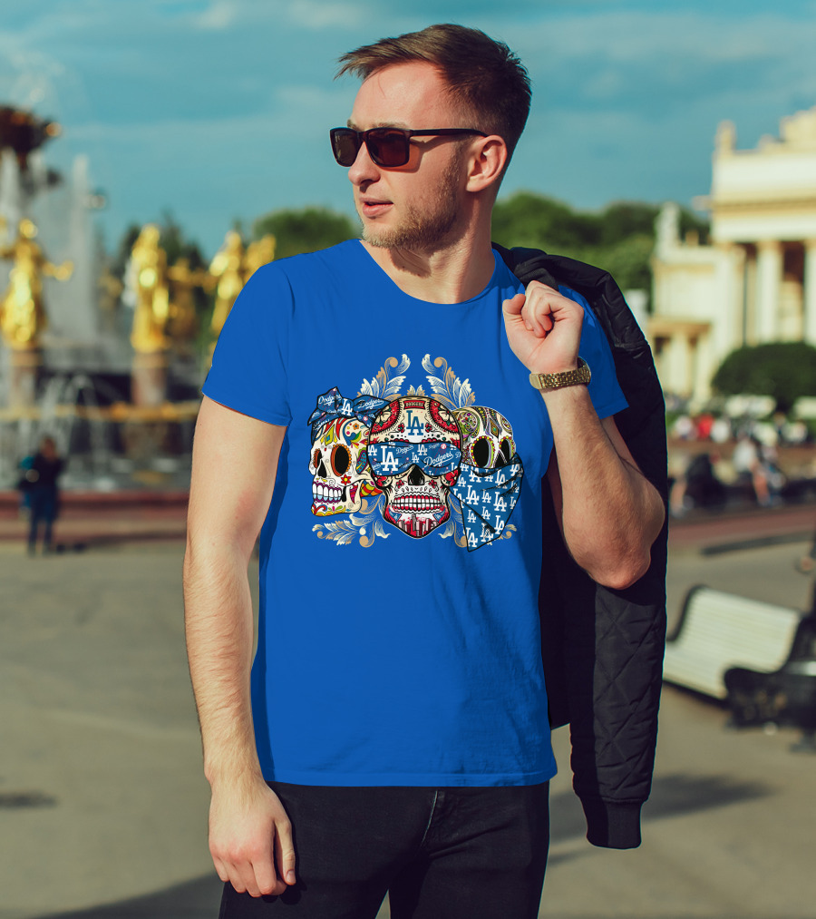 La Dodgers Sugar Skull Trio T-Shirt