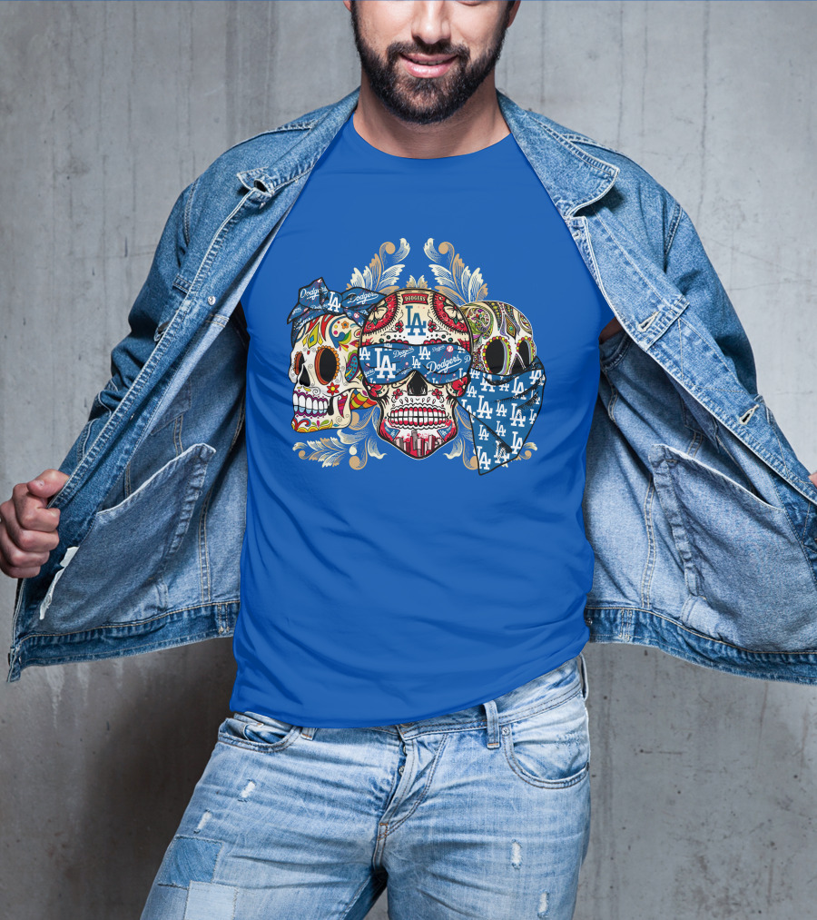 La Dodgers Sugar Skull Trio T-Shirt