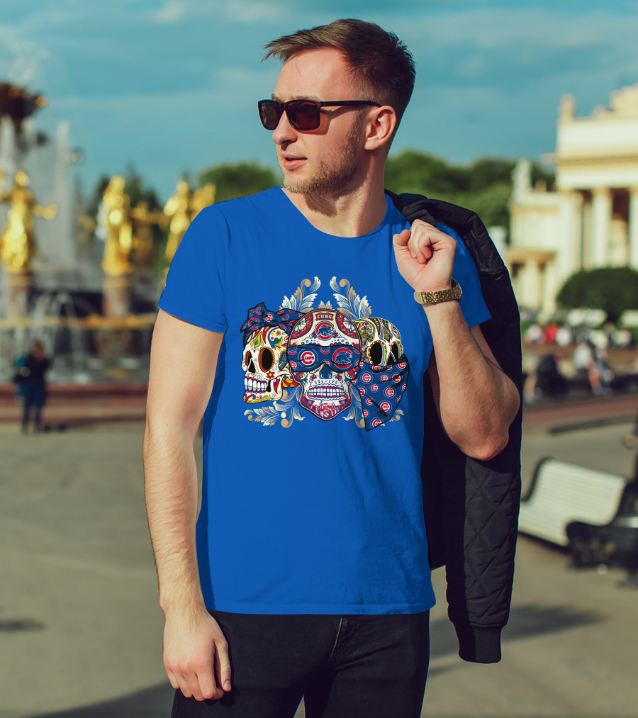 Cubs Sugar Skull T-Shirt