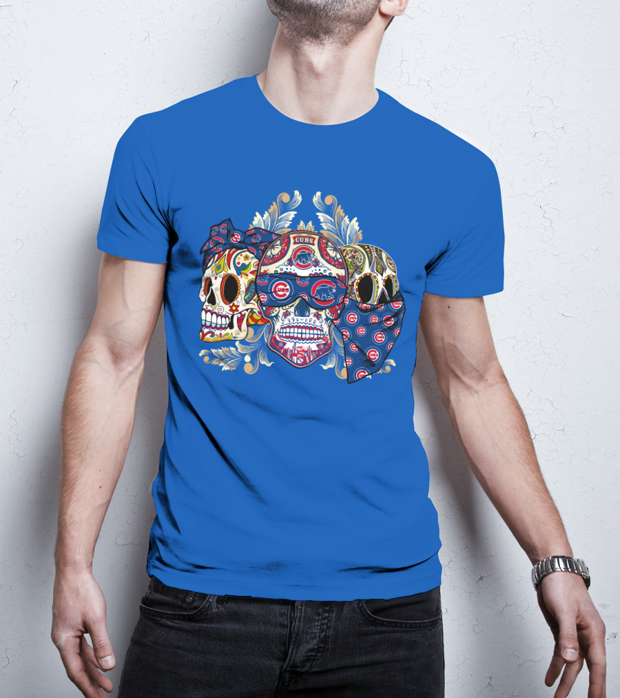 Cubs Sugar Skull T-Shirt