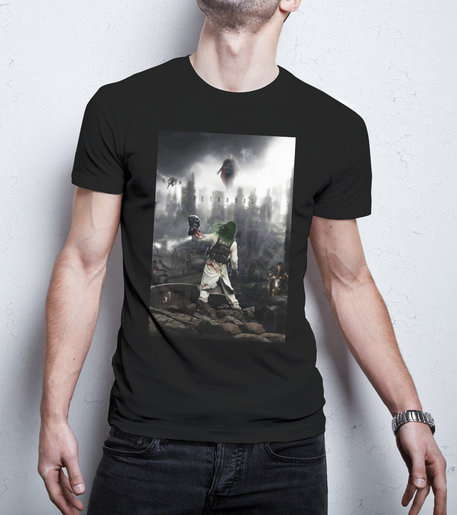 Betrayal Swat Superman Post-Apocalyptic Scene T-Shirt