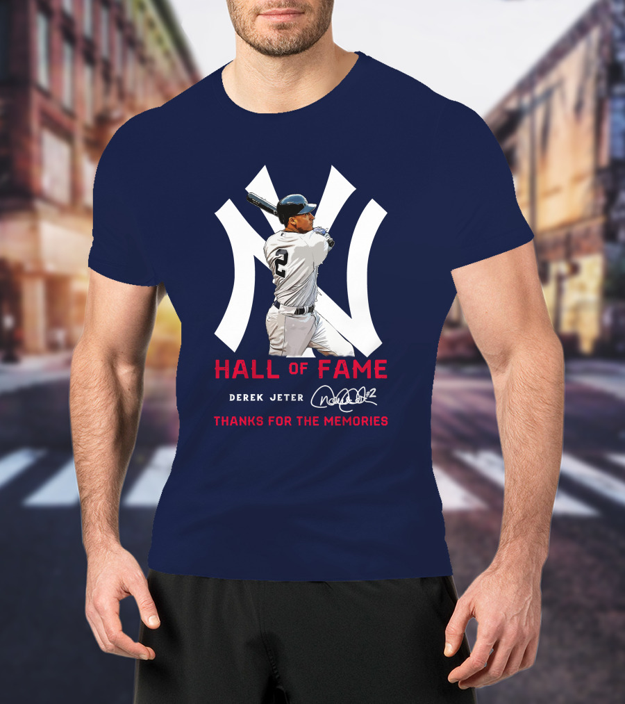 Derek Jeter Hall Of Fame Thanks For The Memories T-Shirt