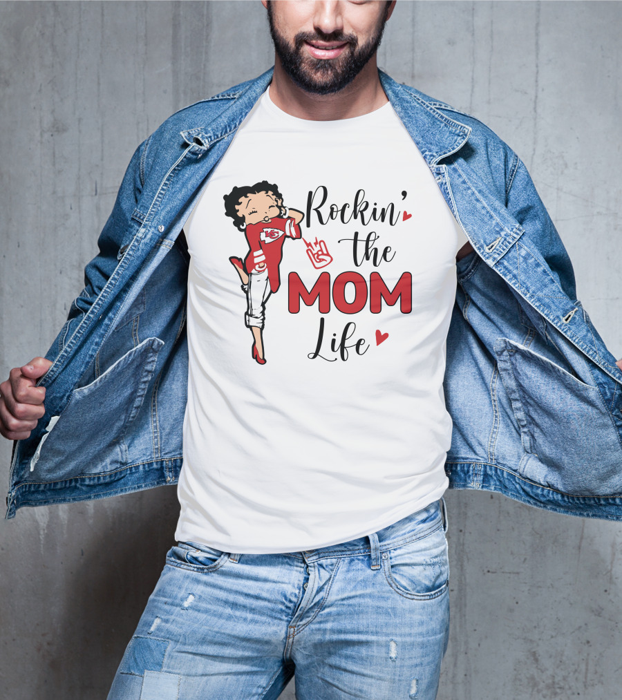 Rockin' The Mom Life Kansas City Football Fan Edition T-Shirt