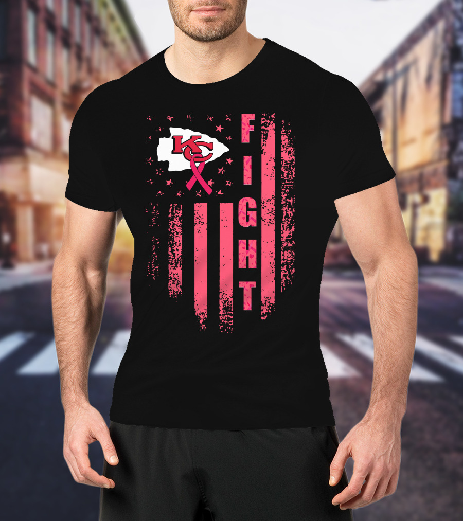 Kansas City Chiefs Breast Cancer Awareness Fight Edition T-Shirt