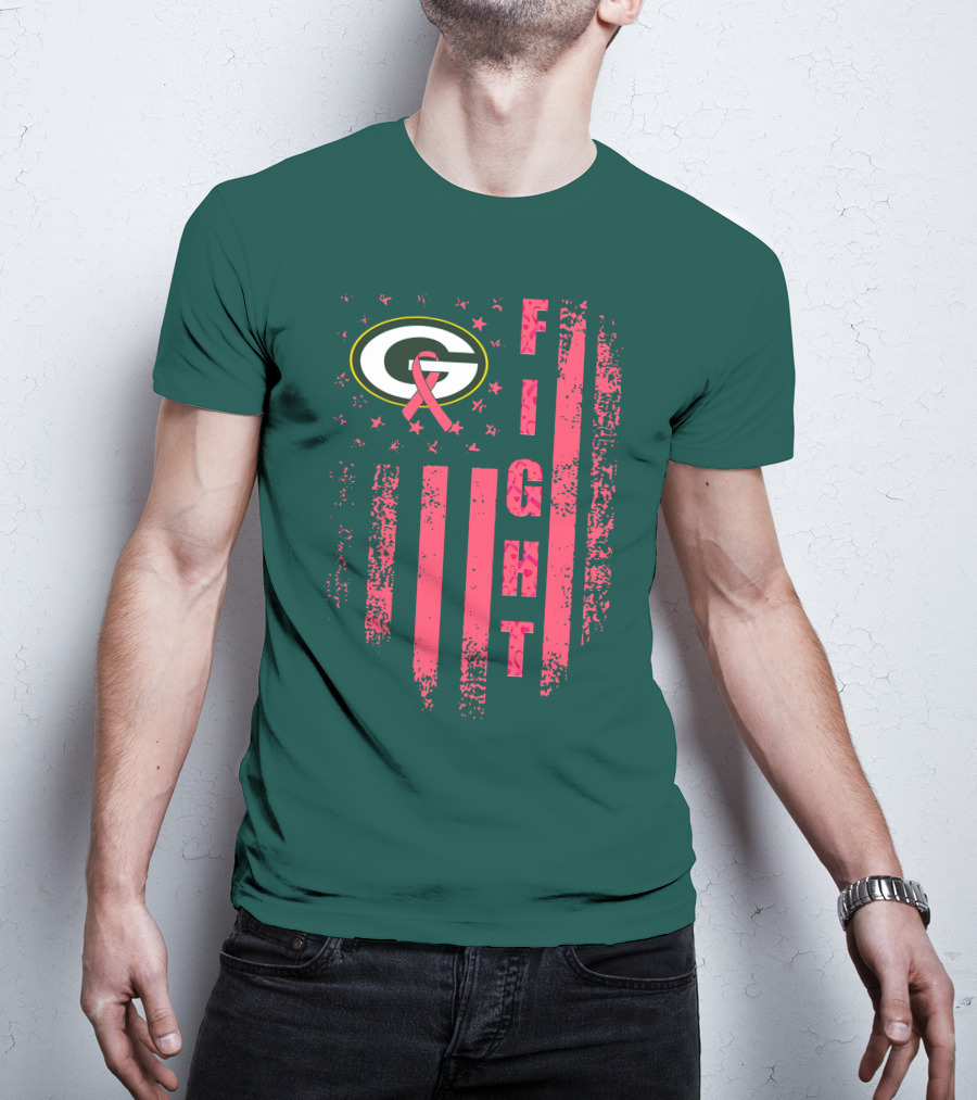 Green Bay Packers Fight Breast Cancer T-Shirt