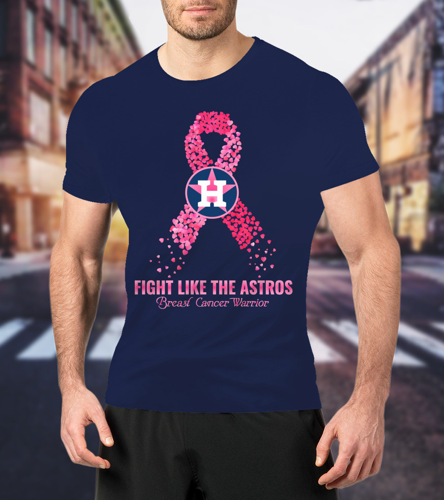 Fight Like The Astros Breast Cancer Warrior T-Shirt
