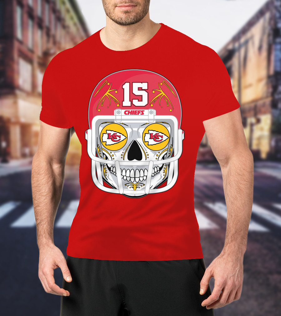 Chiefs Skull Helmet T-Shirt