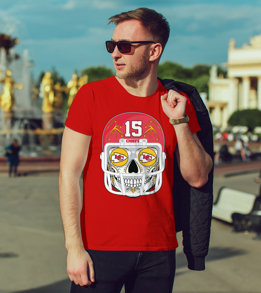 Chiefs Skull Helmet T-Shirt