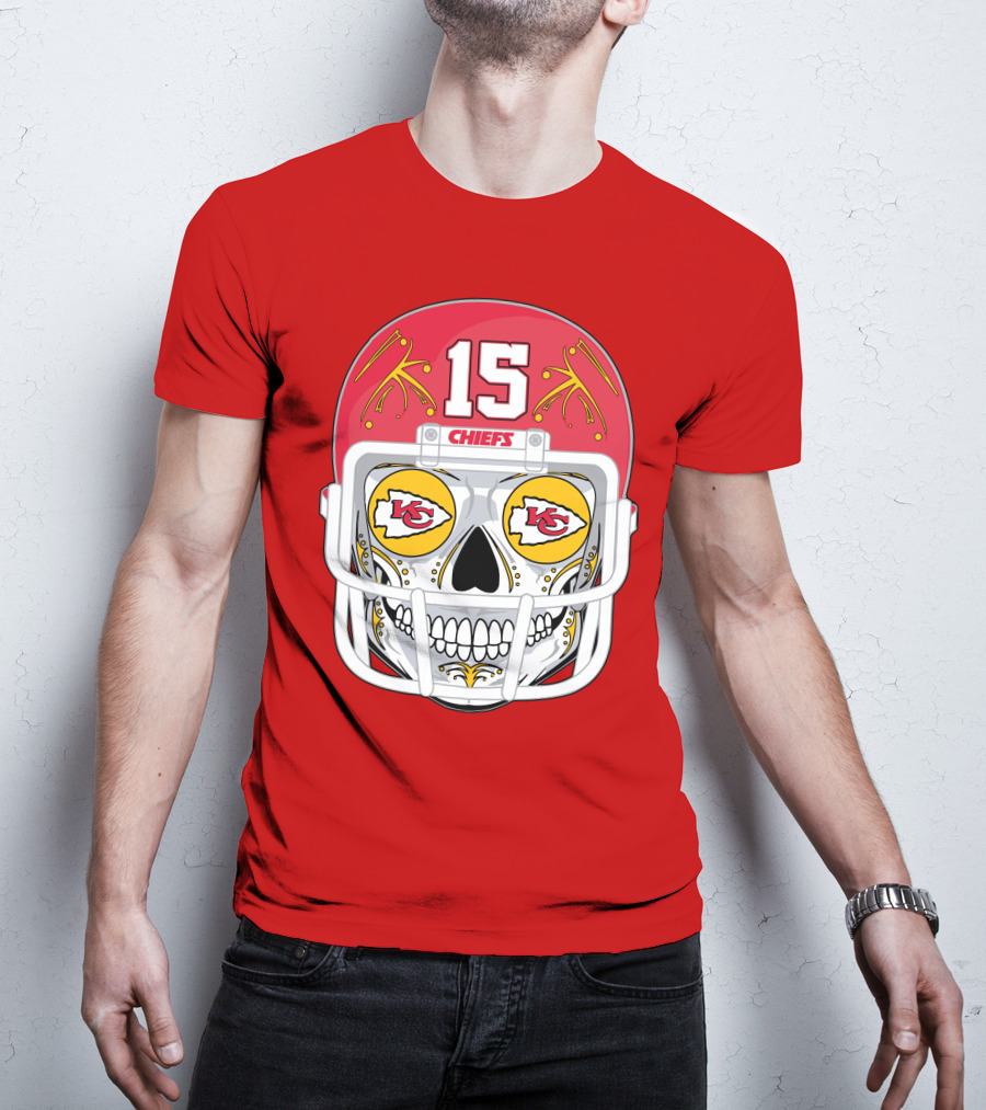 Chiefs Skull Helmet T-Shirt