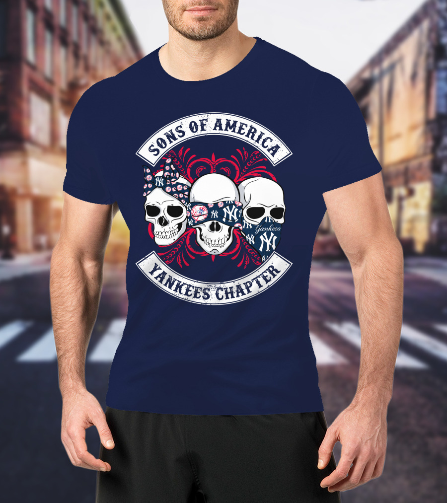 Sons Of America Yankees Chapter Skulls T-Shirt