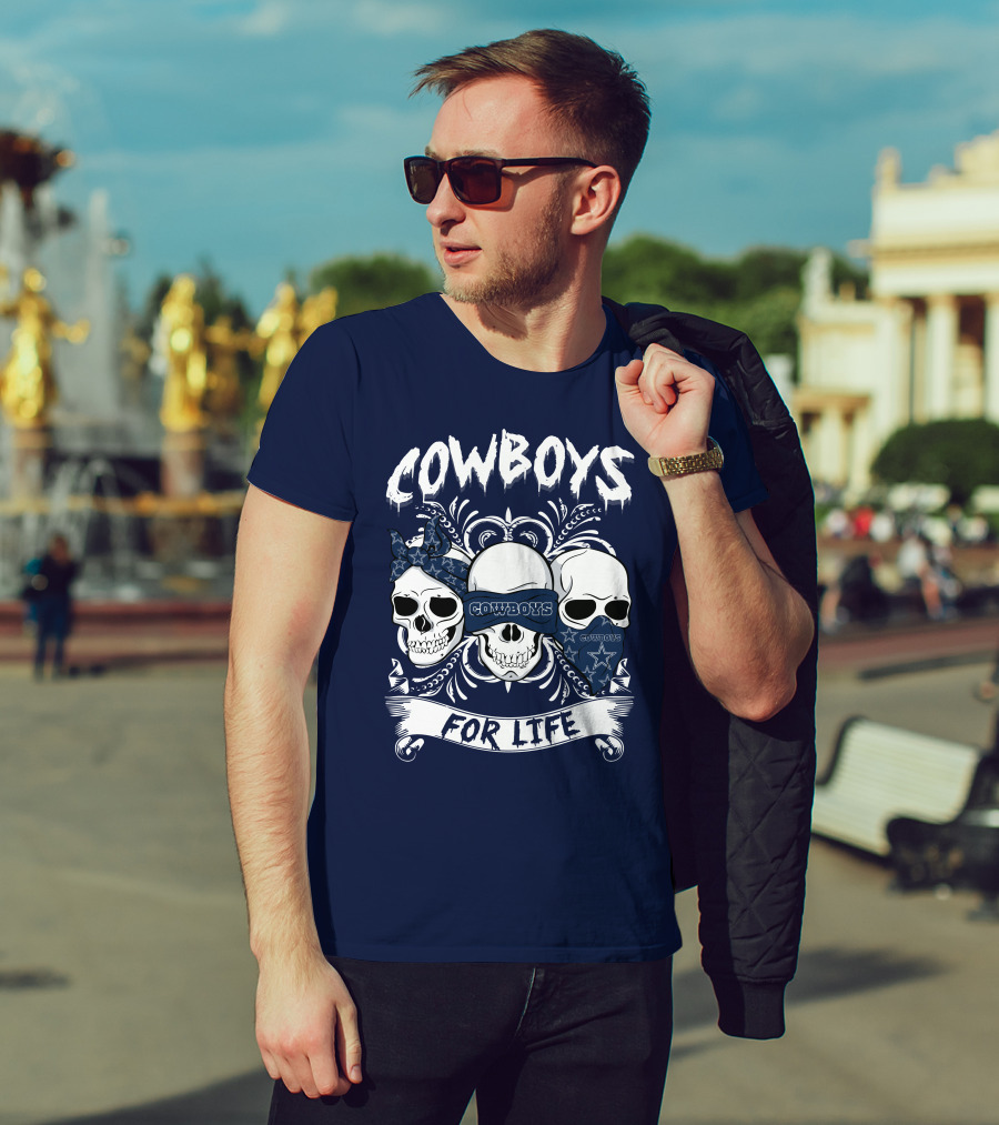 Cowboys For Life Skulls Bandana T-Shirt