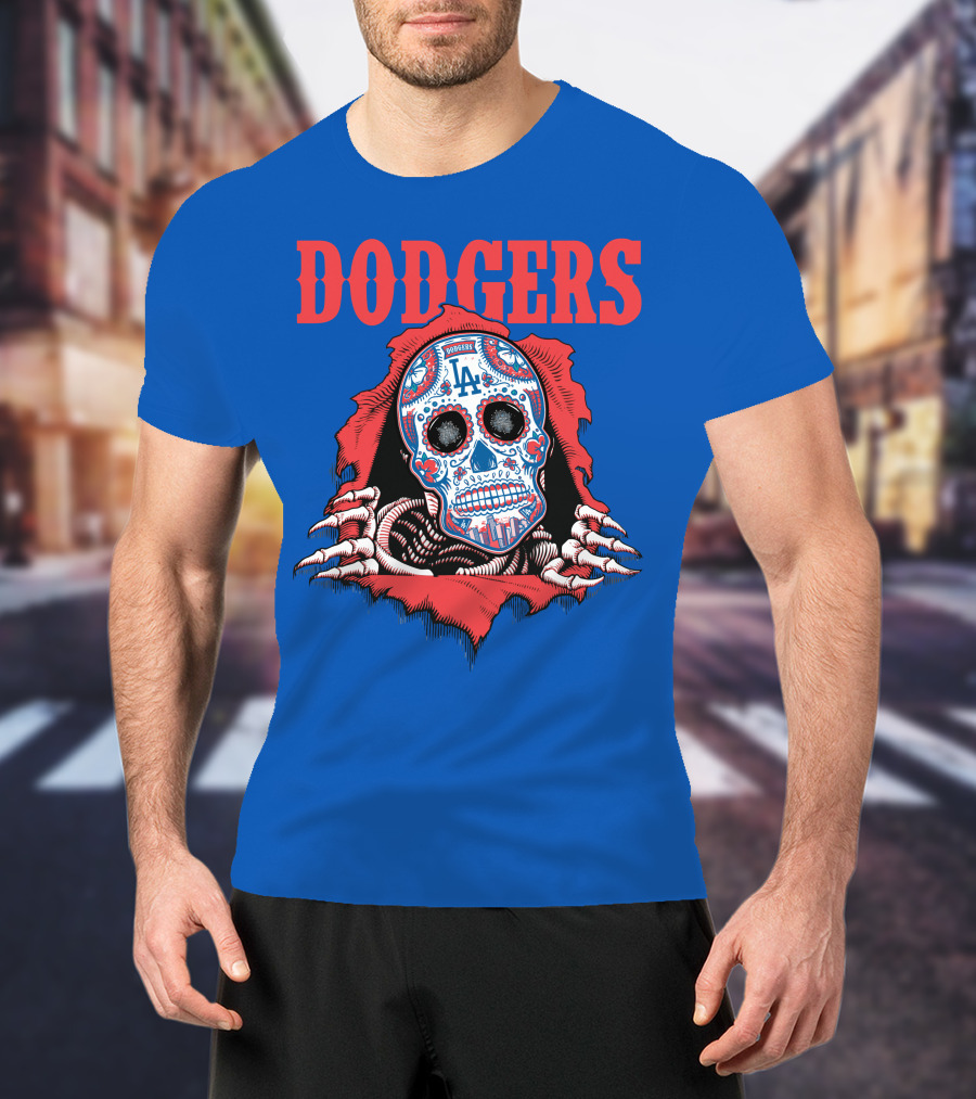 Dodgers La Sugar Skull T-Shirt