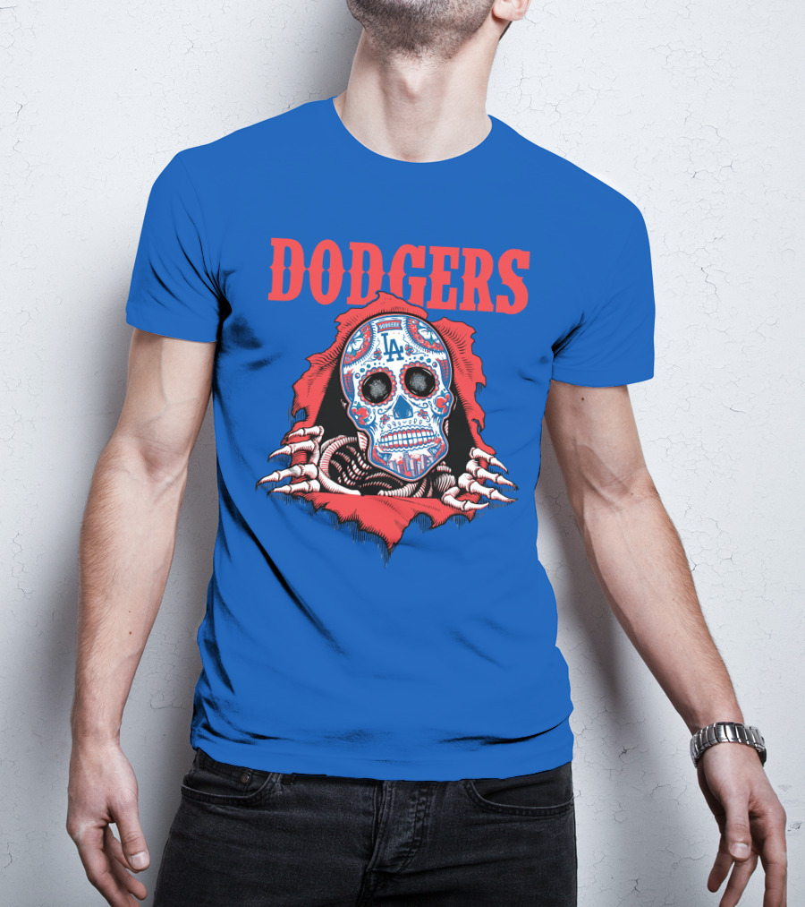 Dodgers La Sugar Skull T-Shirt