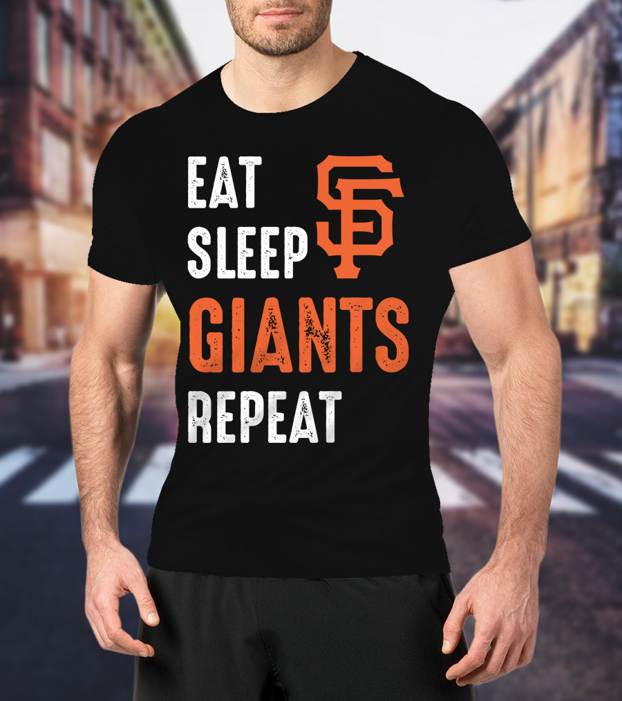 Eat Sleep Giants Repeat Sf T-Shirt