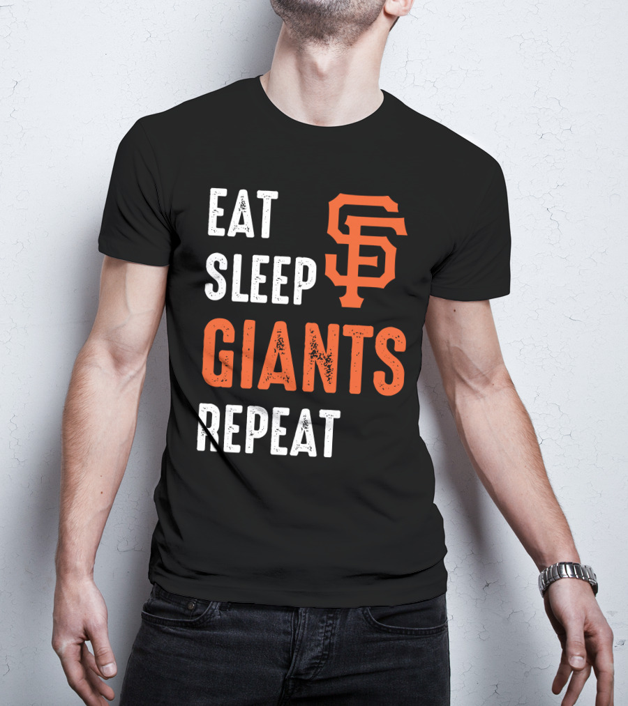 Eat Sleep Giants Repeat Sf T-Shirt