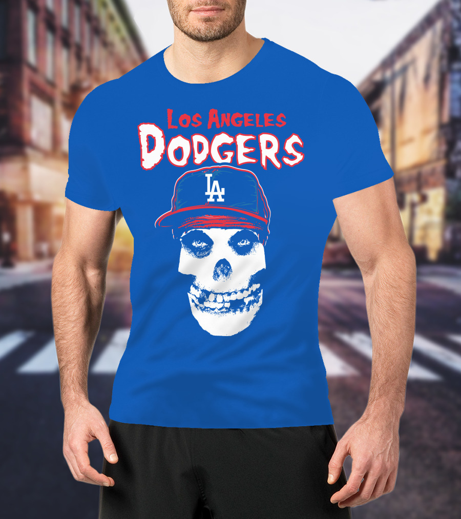 Los Angeles Dodgers Skull T-Shirt