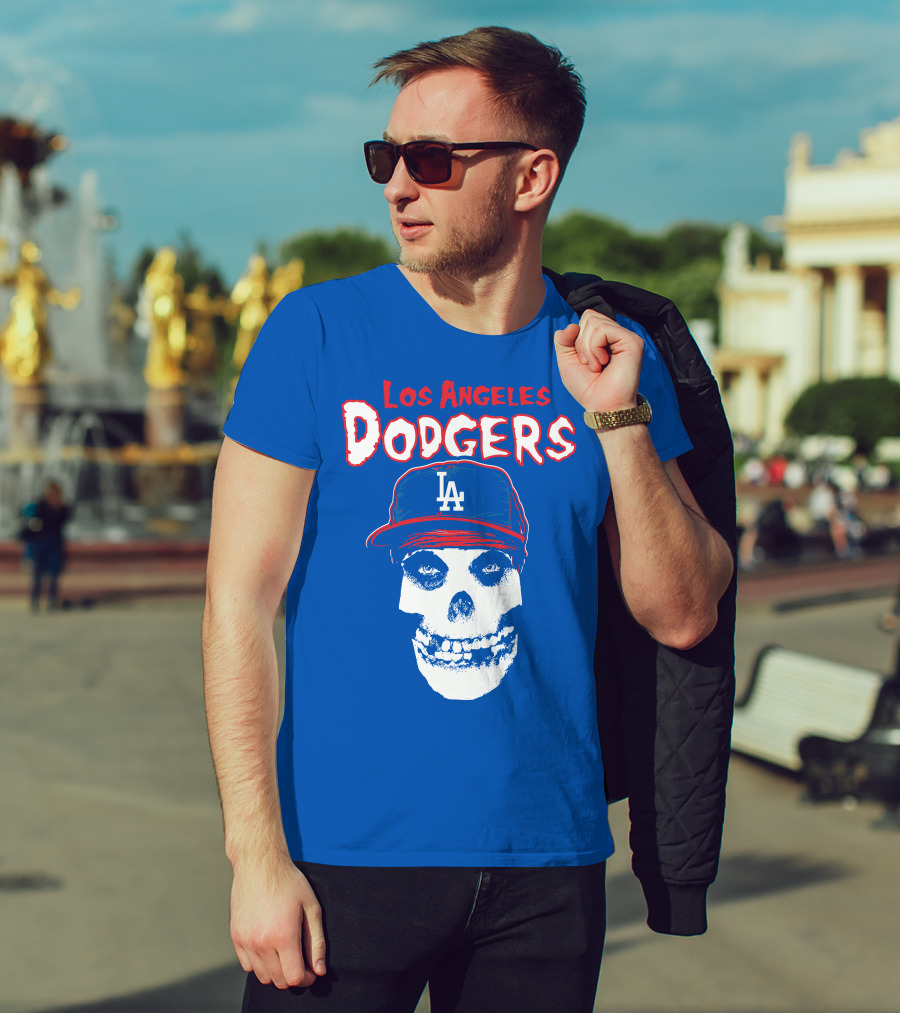 Los Angeles Dodgers Skull T-Shirt