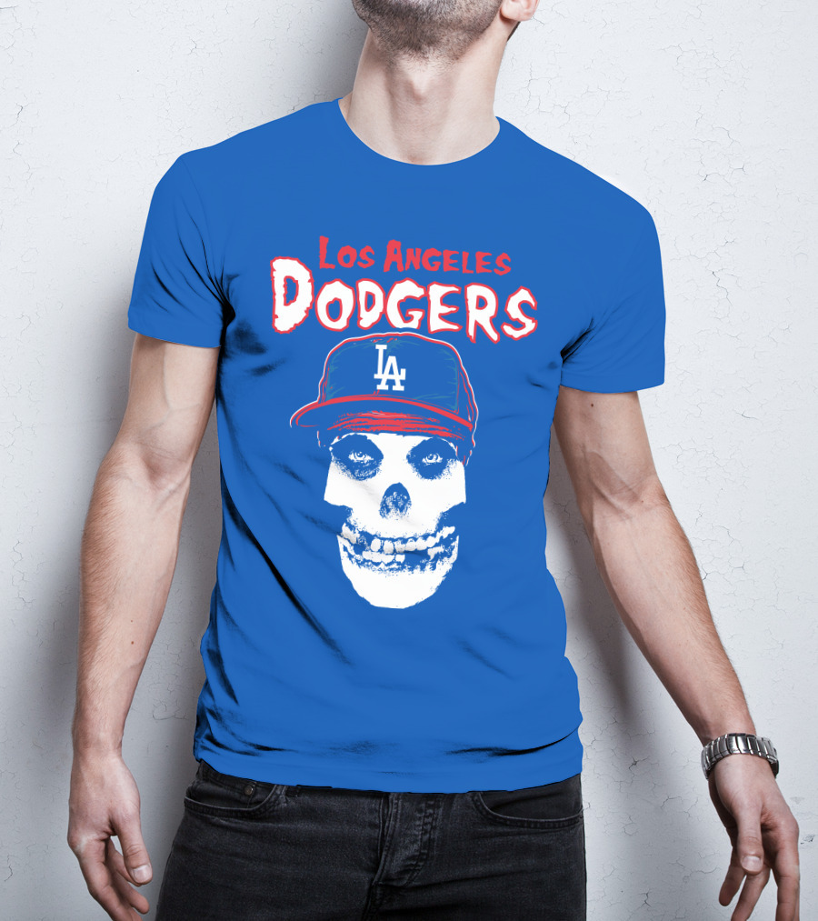 Los Angeles Dodgers Skull T-Shirt