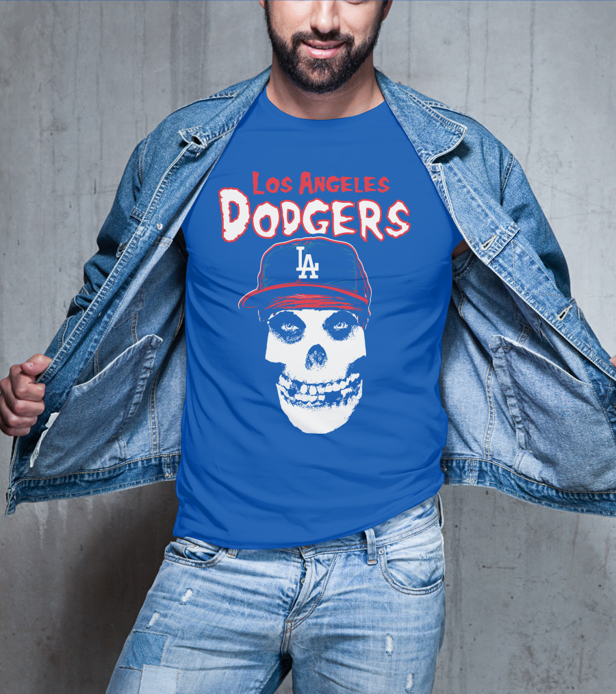 Los Angeles Dodgers Skull T-Shirt