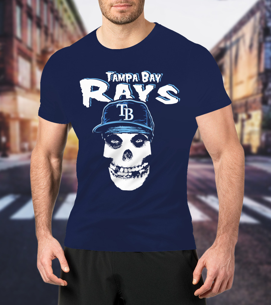 Tampa Bay Rays Tb Skull T-Shirt