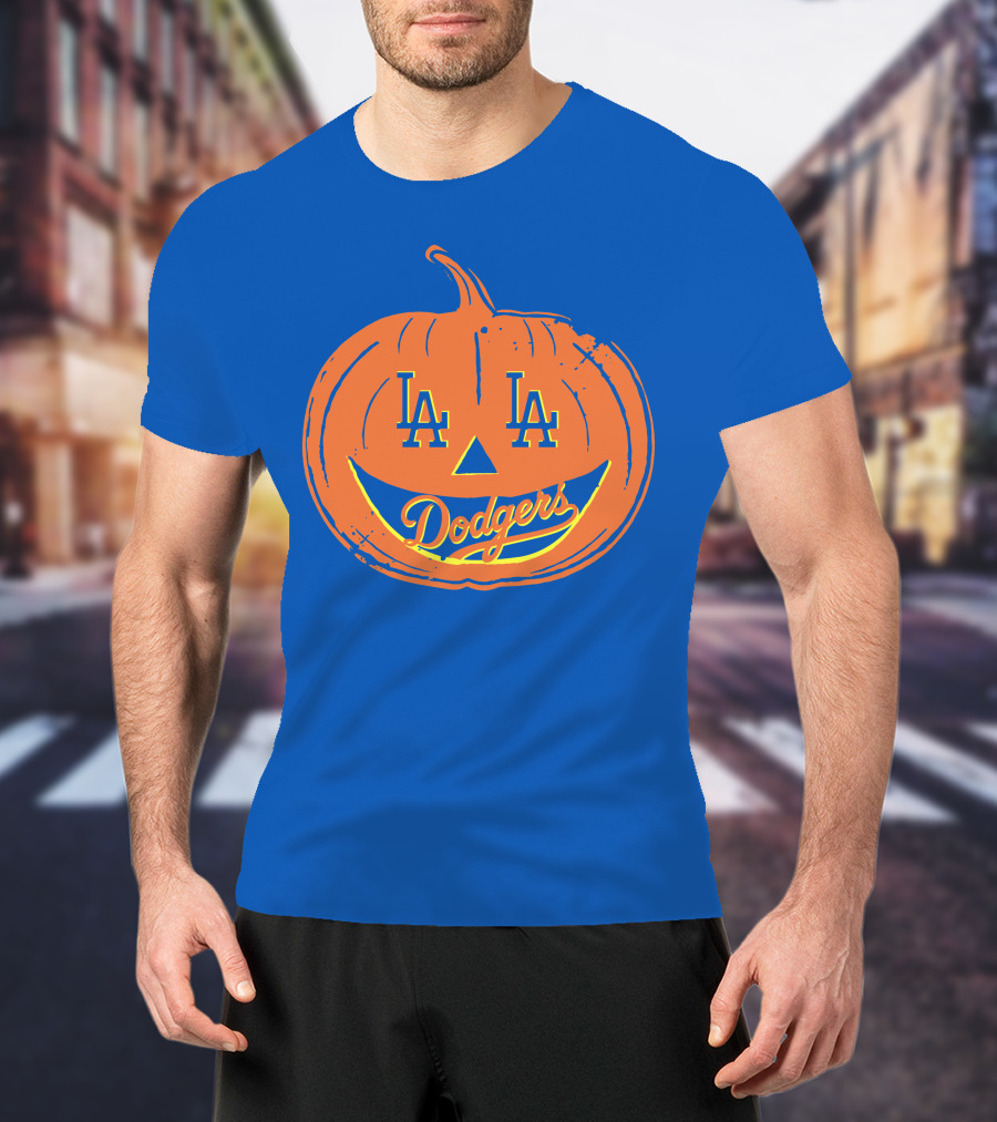 La Dodgers Halloween Pumpkin T-Shirt