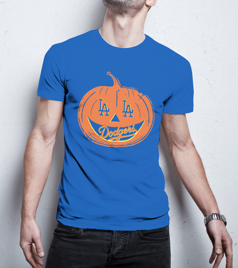 La Dodgers Halloween Pumpkin T-Shirt