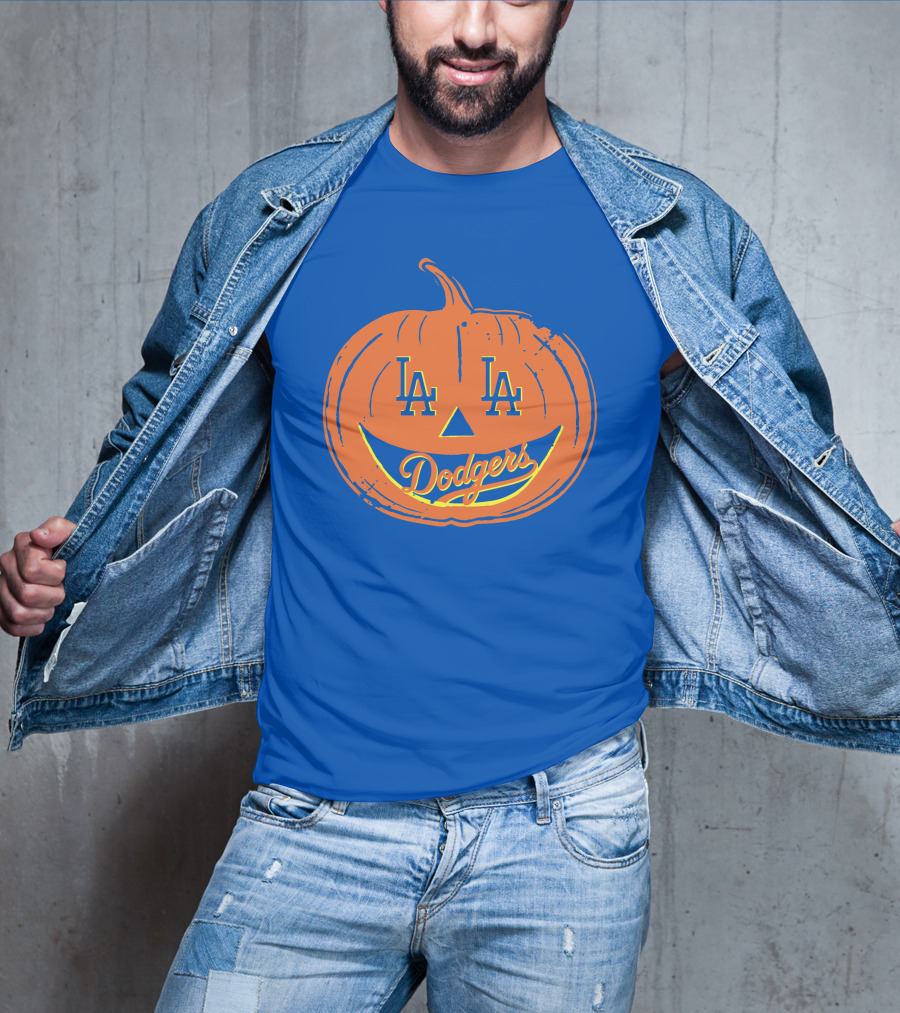 La Dodgers Halloween Pumpkin T-Shirt