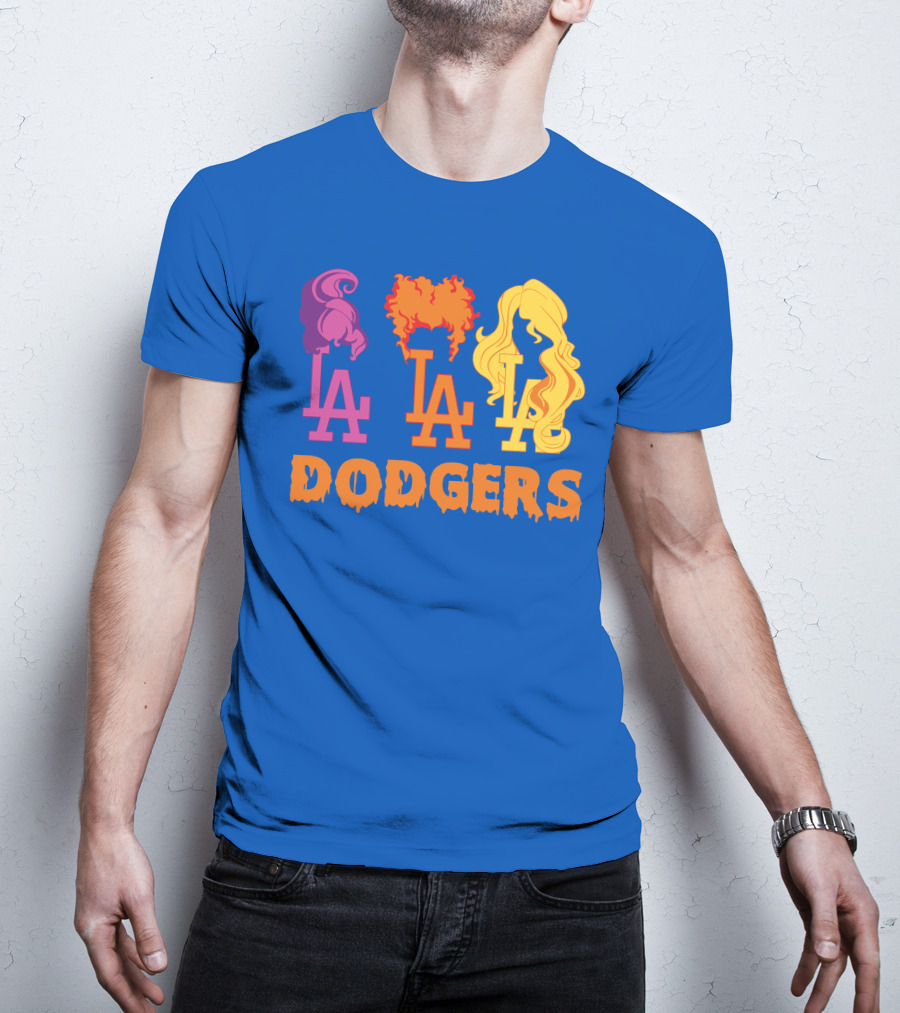 La Dodgers Trio Silhouette Hair Styles T-Shirt