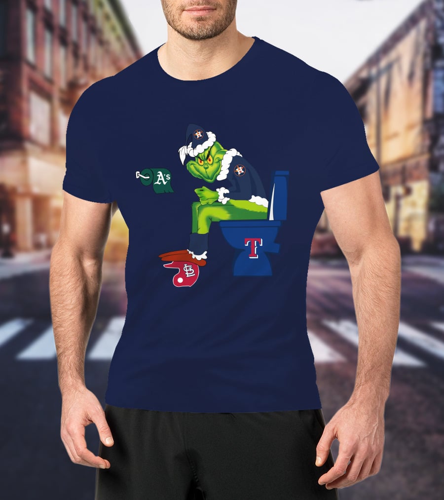 Grinch Houston Texas Toilet T-Shirt