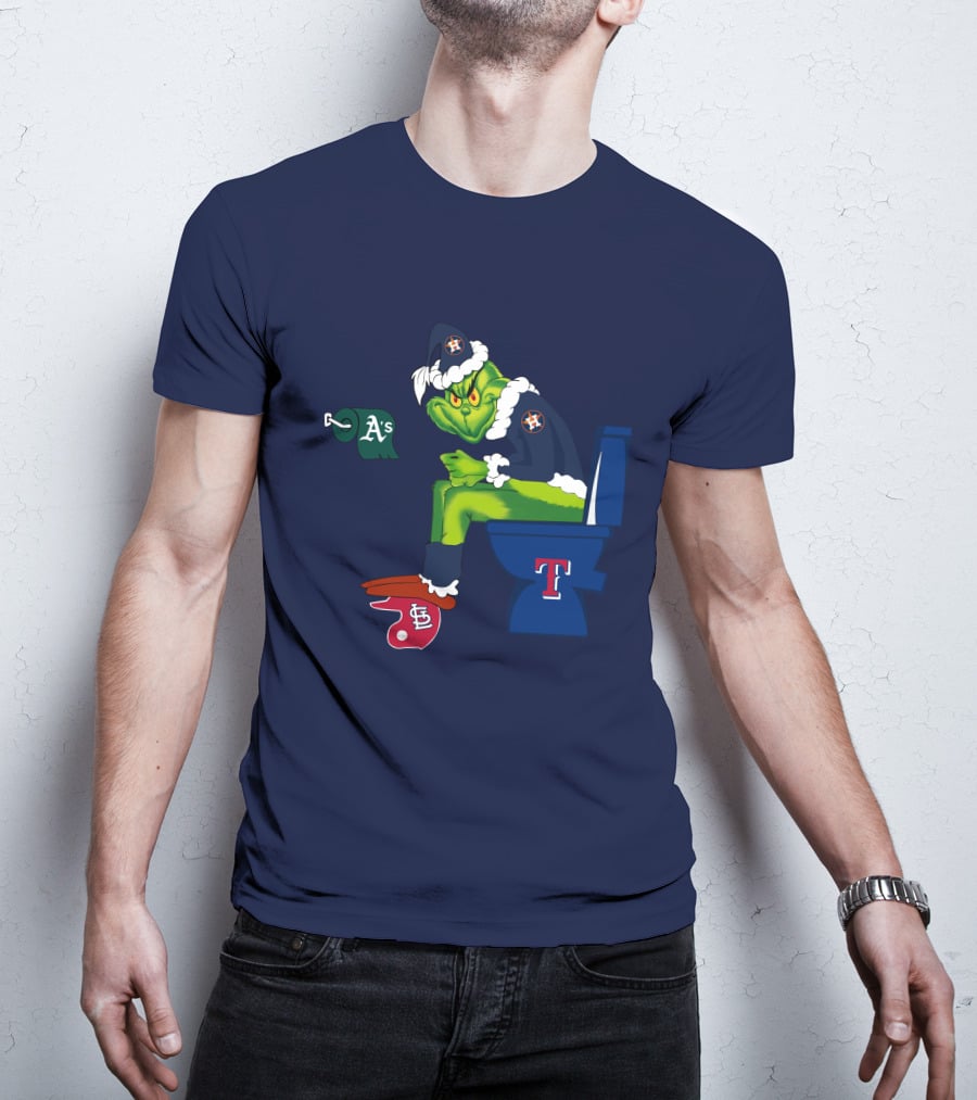 Grinch Houston Texas Toilet T-Shirt