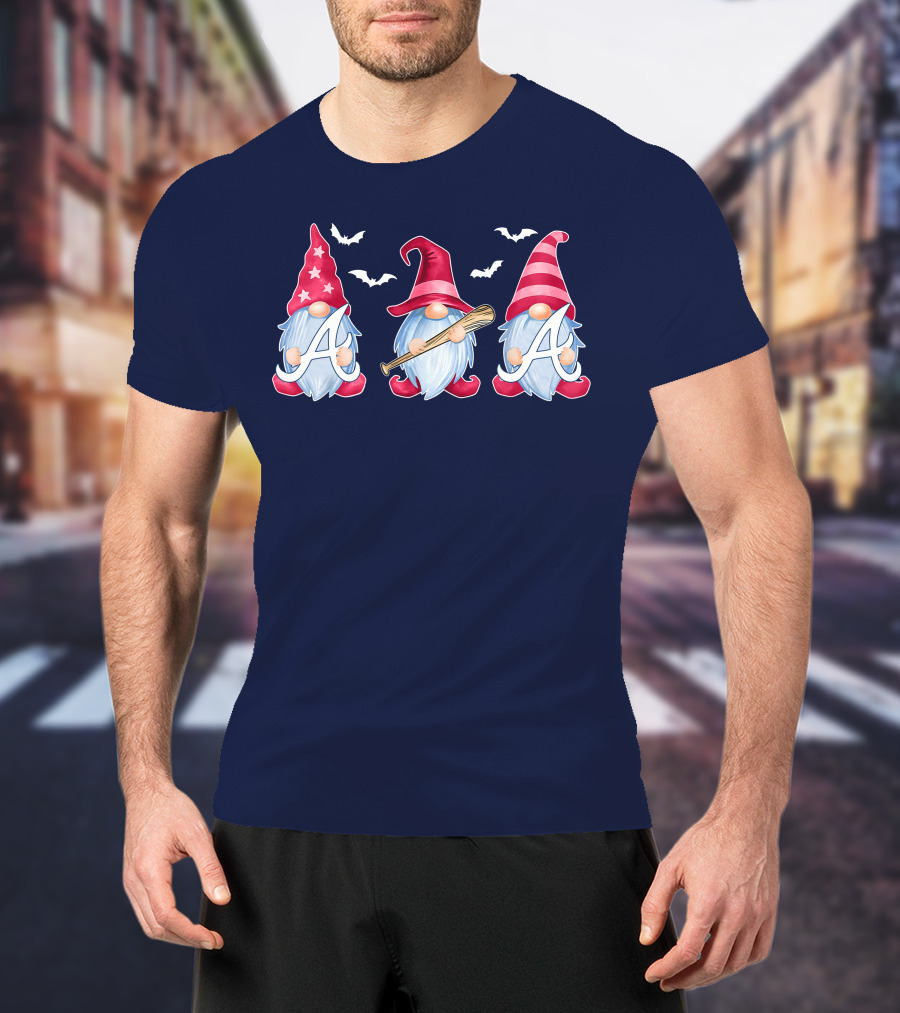 Magical Bat-Wielding Gnomes With A And Stars T-Shirt