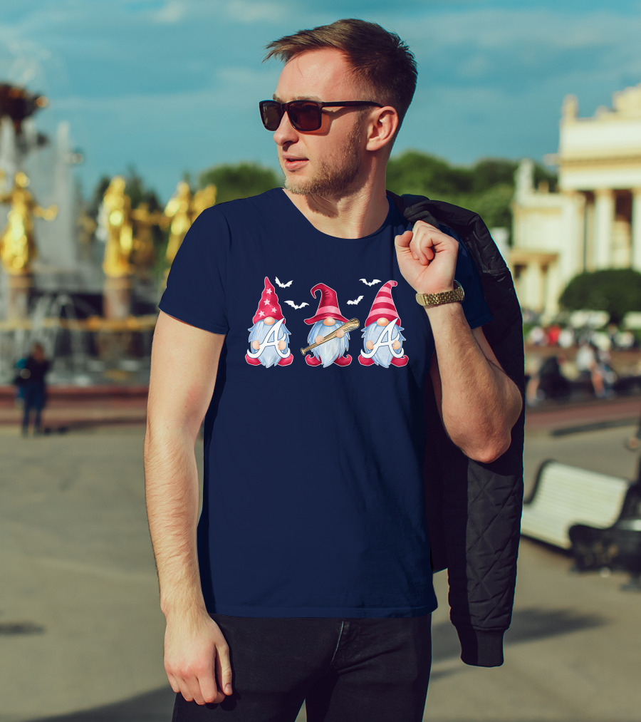 Magical Bat-Wielding Gnomes With A And Stars T-Shirt