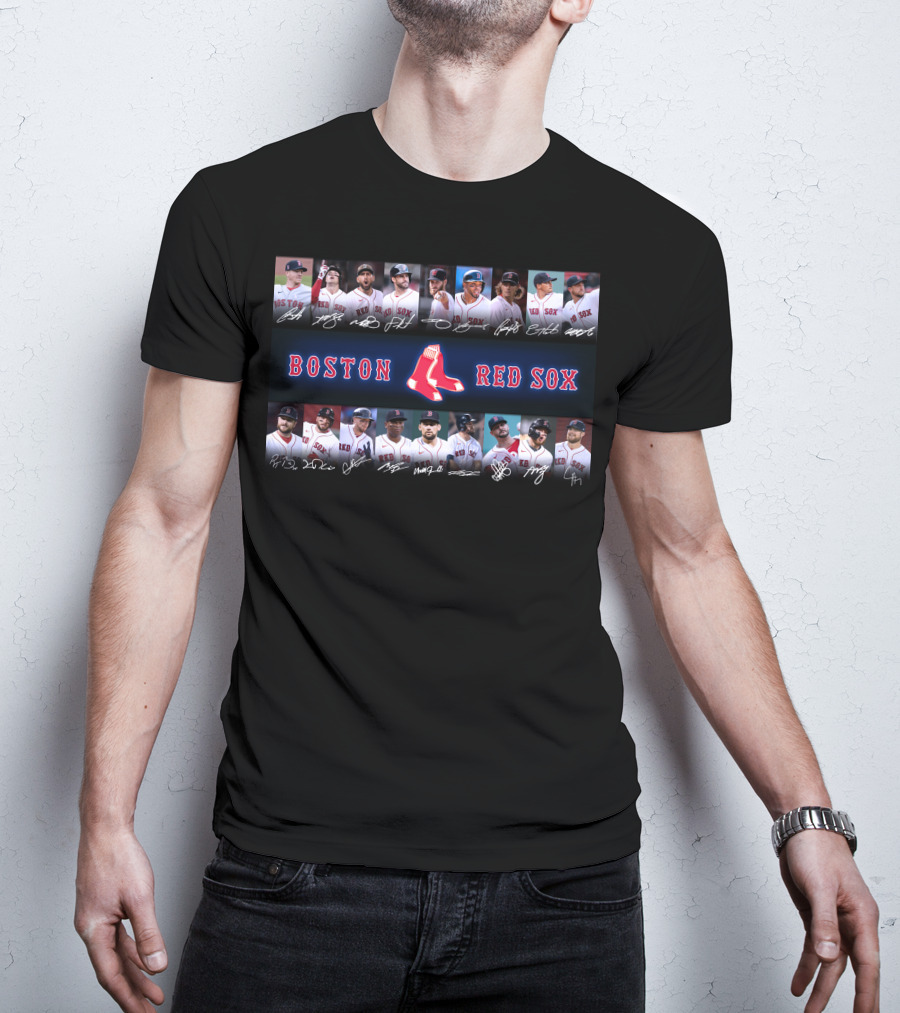 Boston Red Sox Players Autographs Collection T-Shirt