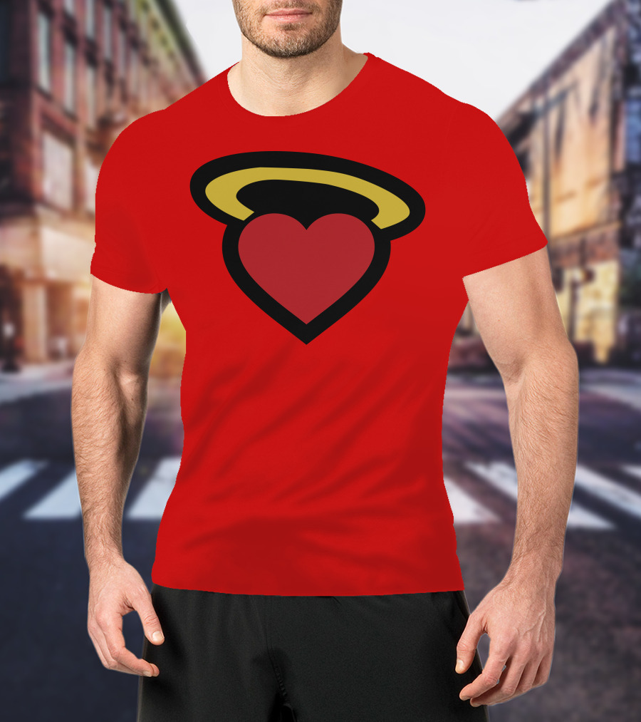 Poppin Store Miami Heat Heart Halo T-Shirt