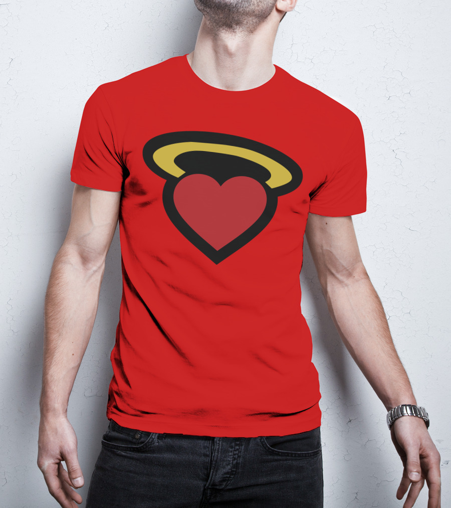 Poppin Store Miami Heat Heart Halo T-Shirt