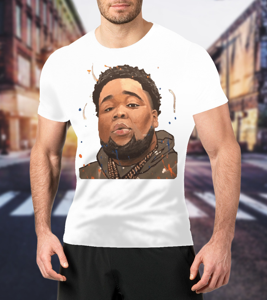 Rod Wave Hoodie Portrait Splash T-Shirt