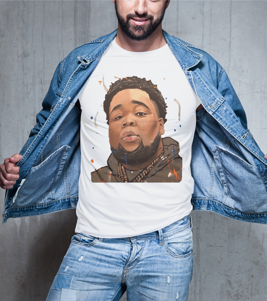 Rod Wave Hoodie Portrait Splash T-Shirt