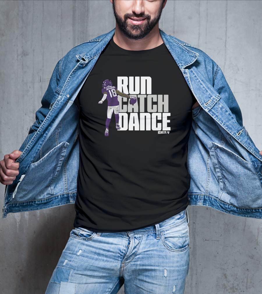 Justin Jefferson NFLPA Run Catch Dance T-Shirt