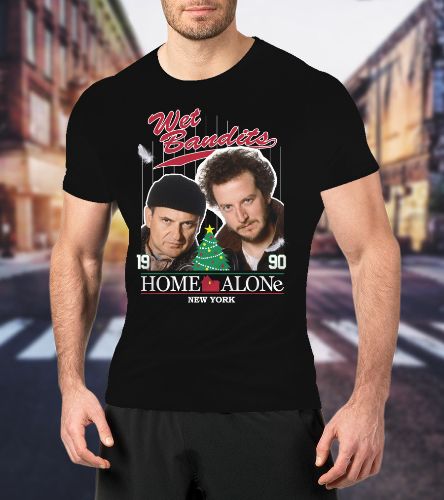 Wet Bandits Home Alone New York 1990 T-Shirt