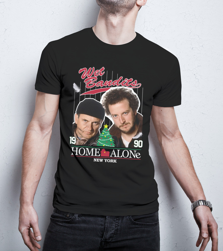 Wet Bandits Home Alone New York 1990 T-Shirt