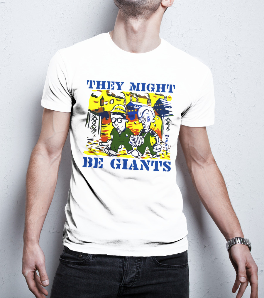 They Might Be Giants Comic Duo Factory Scene T-Shirt