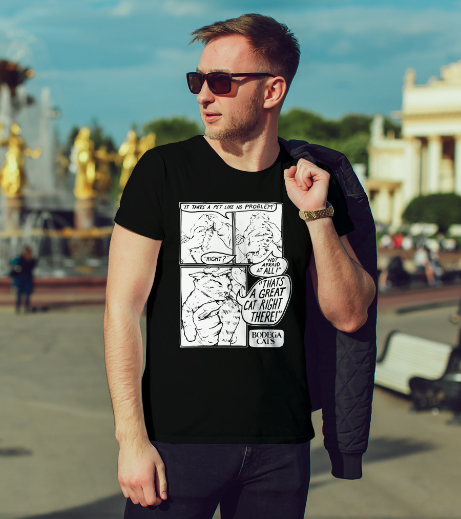 Bodega Cats That's A Great Cat Right There Comic Strip T-Shirt
