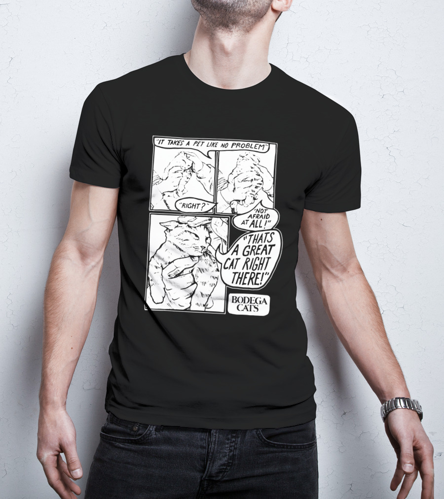 Bodega Cats That's A Great Cat Right There Comic Strip T-Shirt