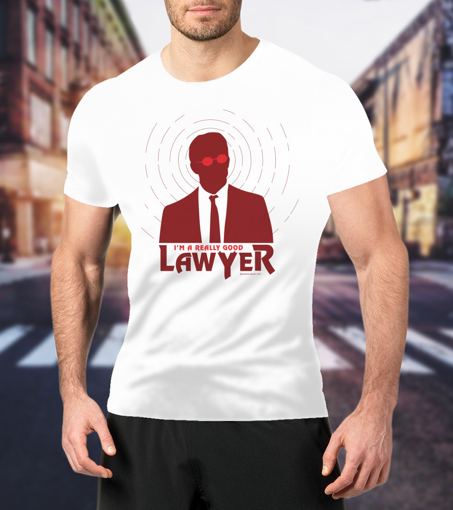 I'm A Really Good Lawyer Silhouette Red Sunglasses T-Shirt